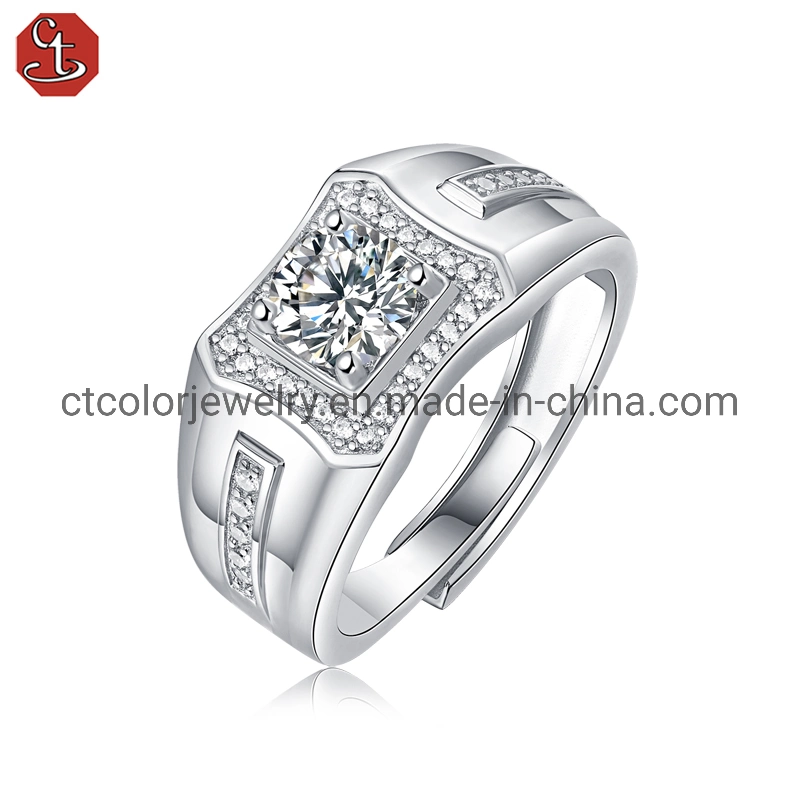 men′s wedding diamond ring fashion jewellery wholesale moissanite ring