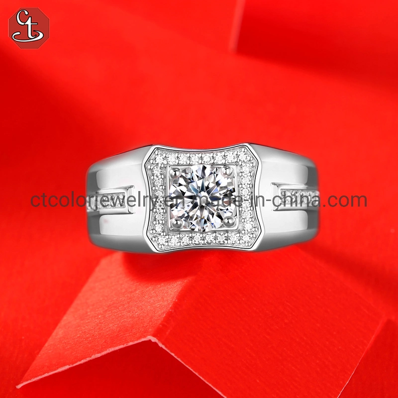 men′s wedding diamond ring fashion jewellery wholesale moissanite ring