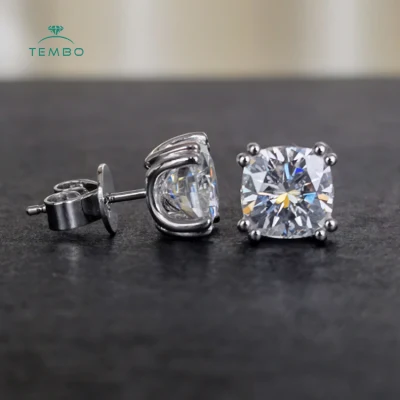 0,258CT Brincos Vvs Moissanite Conjunto Personalizado Brincos Vvs de Diamante Cultivados em Laboratório